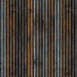 Dundee Deco Falkirk Jura II 13 in. 28 in. x 28 in. Peel and Stick Charcoal Blue Orange Faux Wood PE Foam Decorative Wall Paneling HDJN-R23H42