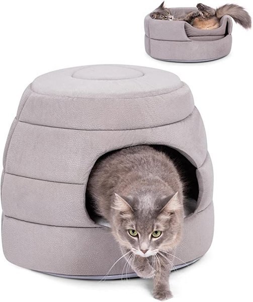 BirdRock Home Cozy 2 in 1 Plush Cat and Dog Bed