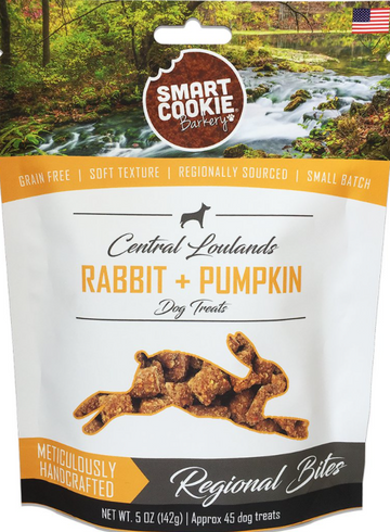 Smart Cookie Barkery Central Lowlands Rabbit and Pumpkin Dog Treats， 5-o andndash; Pet Empire and Supplies