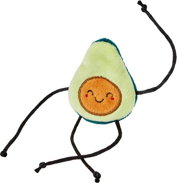 Frisco Plush Dangly Avocado Buddy Cat Toy with Catnip