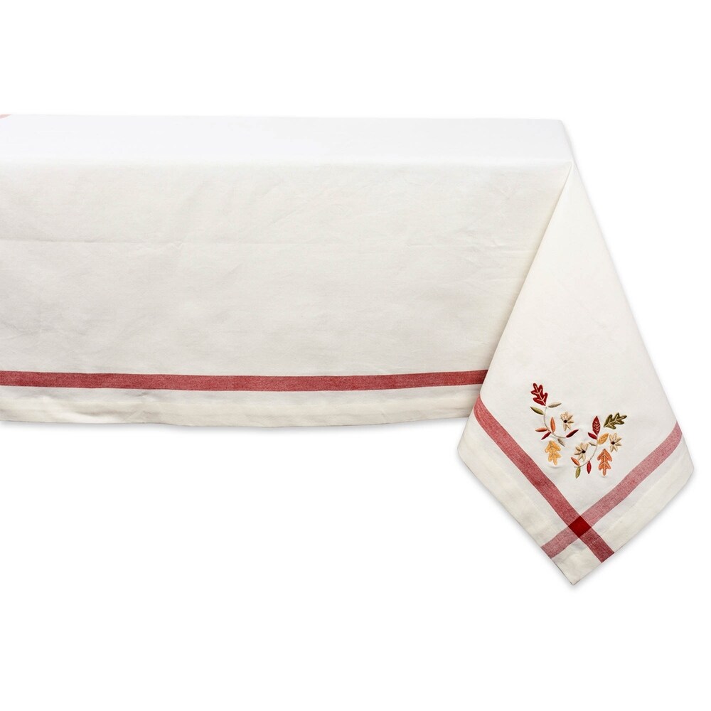 DII Rustic Leaves Kitchen Tablecloth