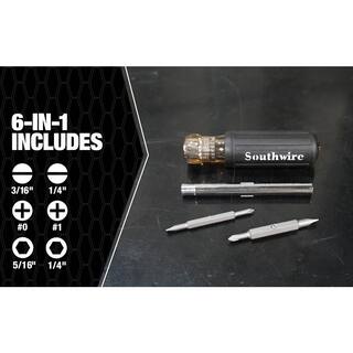 Southwire 6-In-1 Screwdriver with Precision Bit 65028840