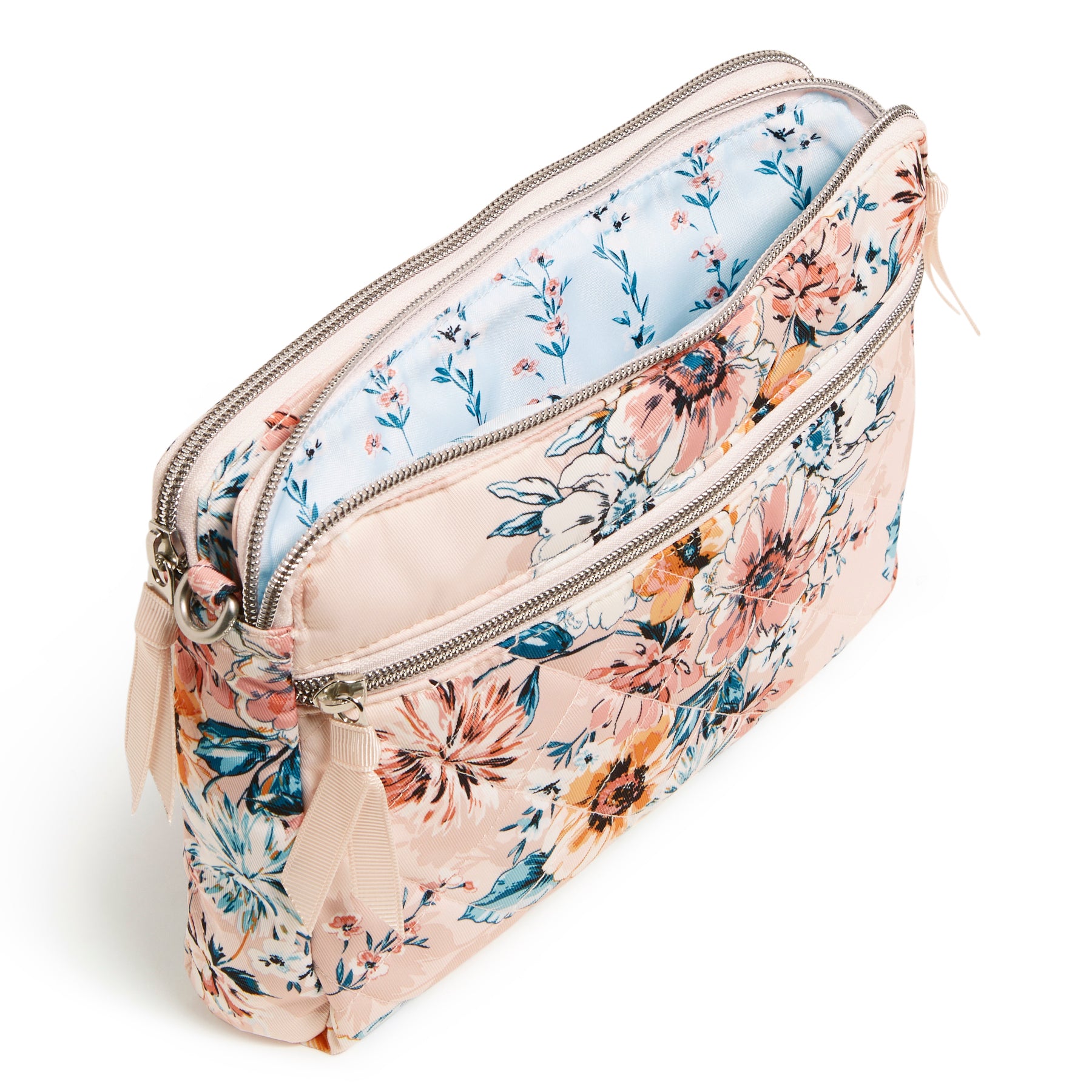 Triple Compartment Crossbody Bag