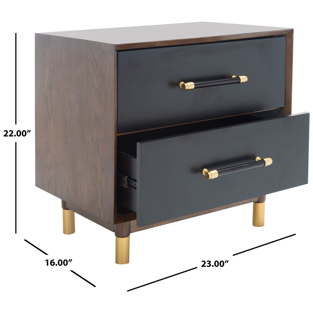 SAFAVIEH Justice 2 Drawer Accent Table Nightstand