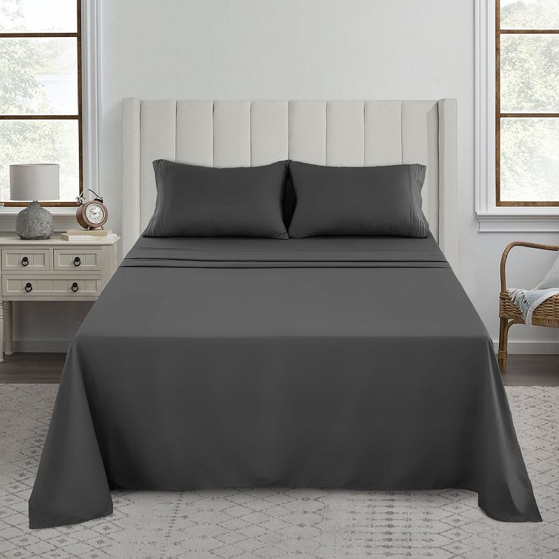 Microfiber Solid Bed Sheet Set - Lux Decor Collection