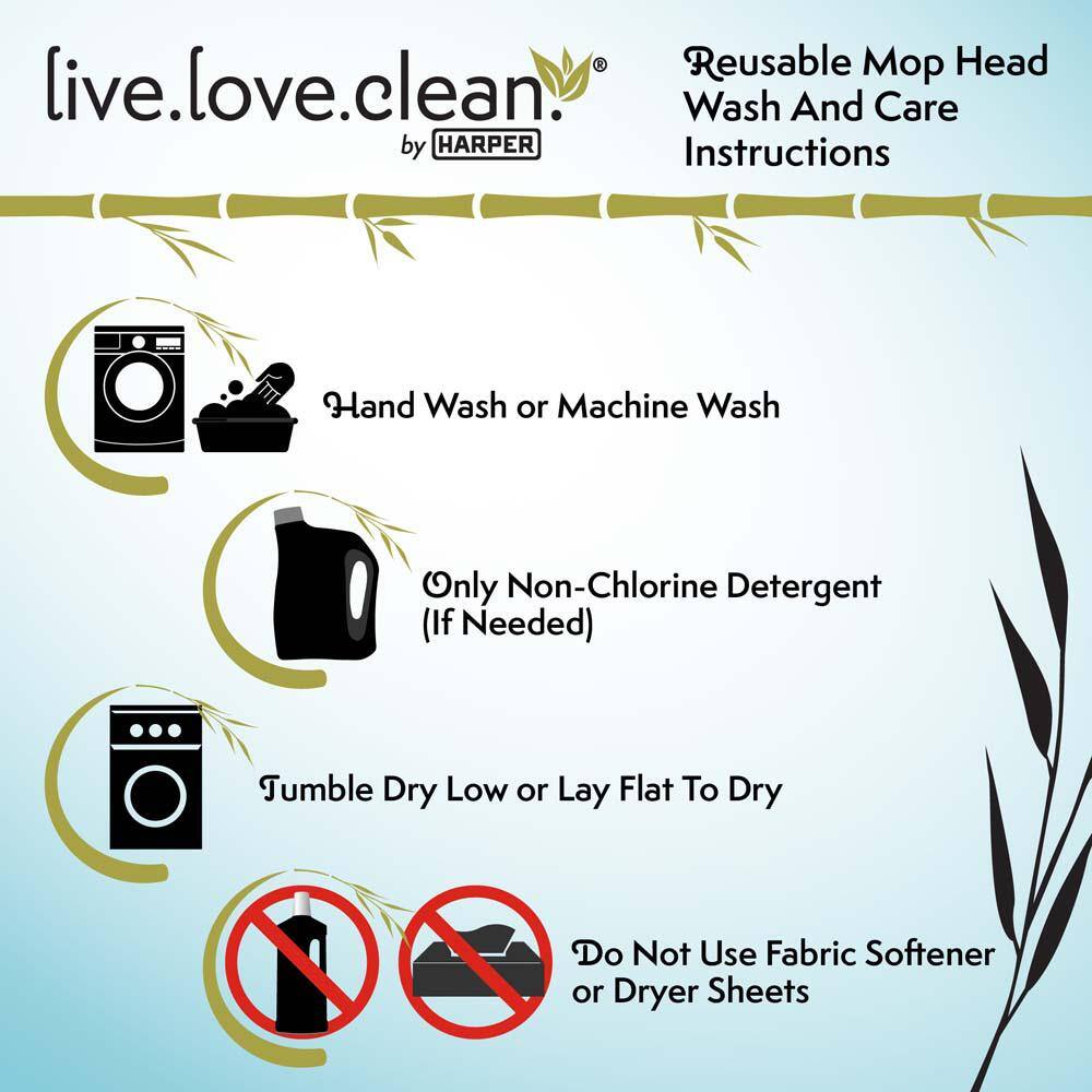 HARPER Live Love Clean Bamboo Mudroom Cleaning Kit with 10.83 in. W Broom 37503000