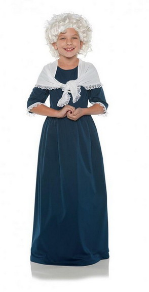 Underwraps Martha Washington Child Costume Small