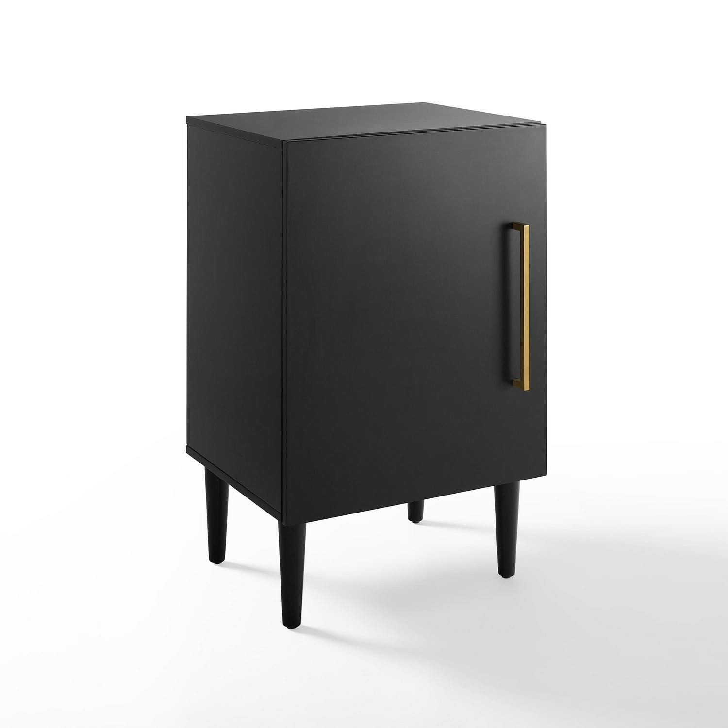 Everett Record Player Stand Matte Black