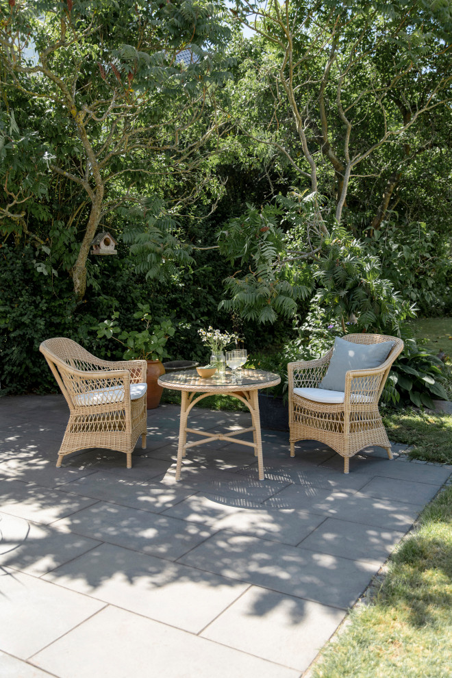 Charlot Chair With Cushion  Natural Finish   Tropical   Outdoor Dining Chairs   by Sika Design  Houzz