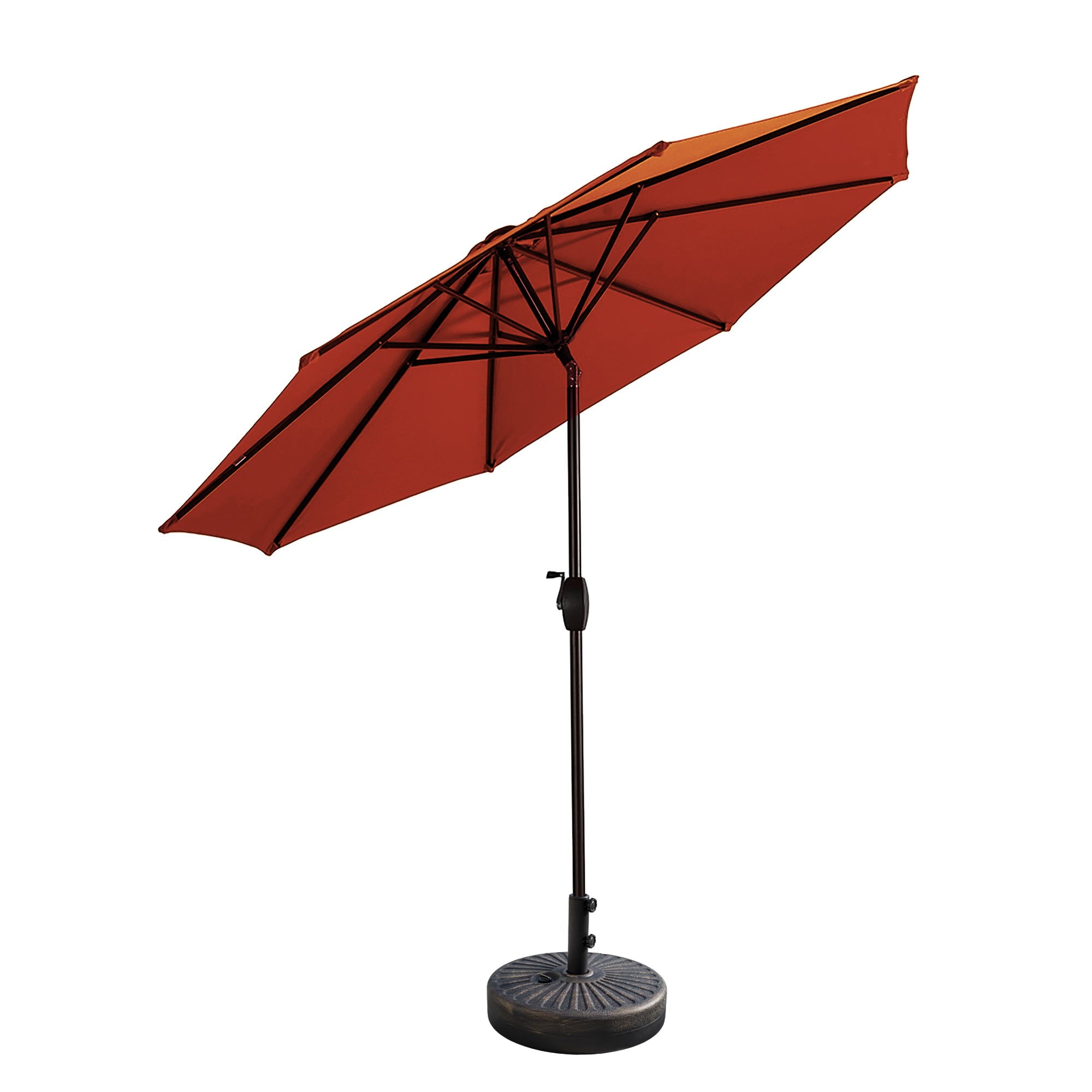 Westin Outdoor 9 Ft Patio Umbrellas with Bronze Plastic Base Included, Red