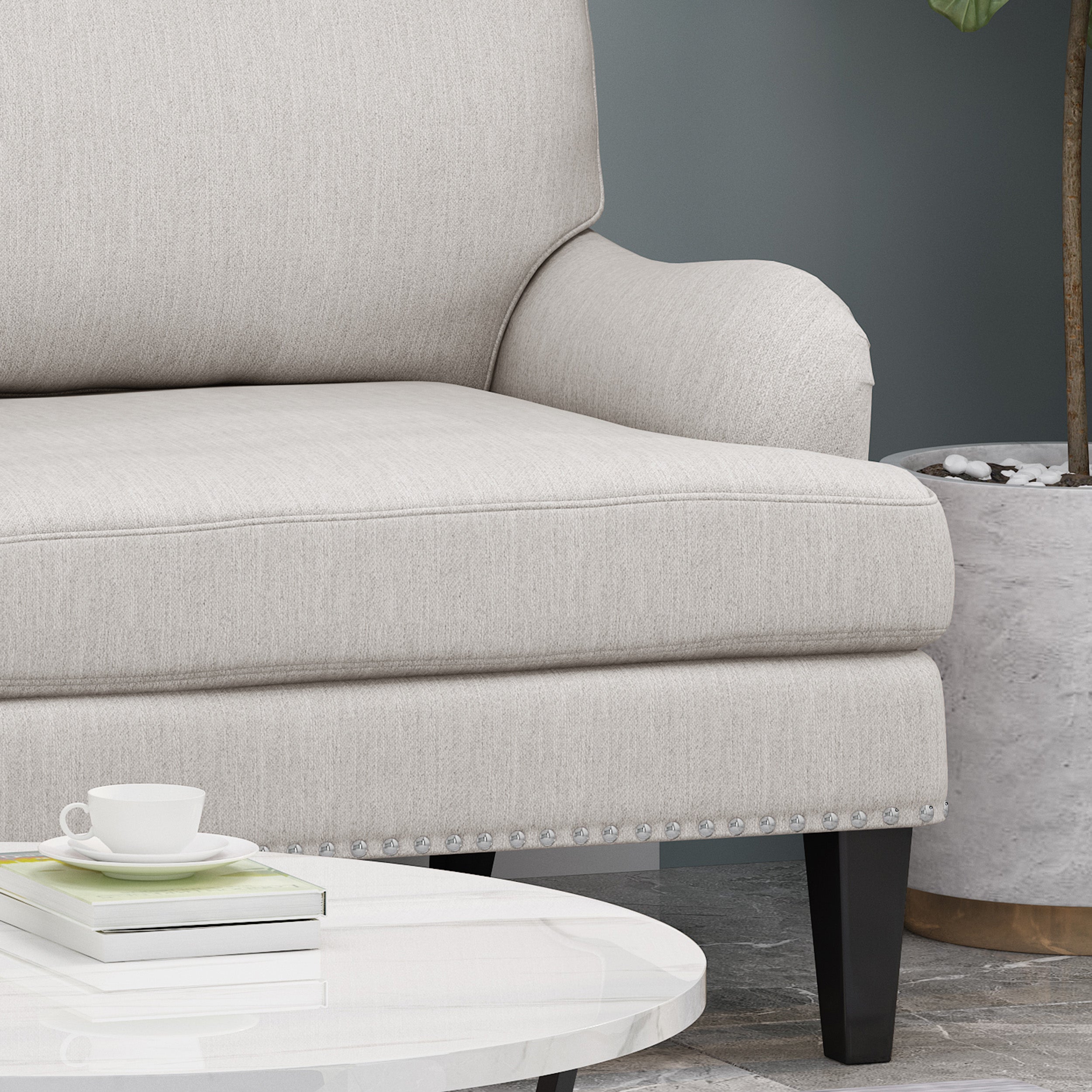 Karsyn Contemporary Fabric Loveseat