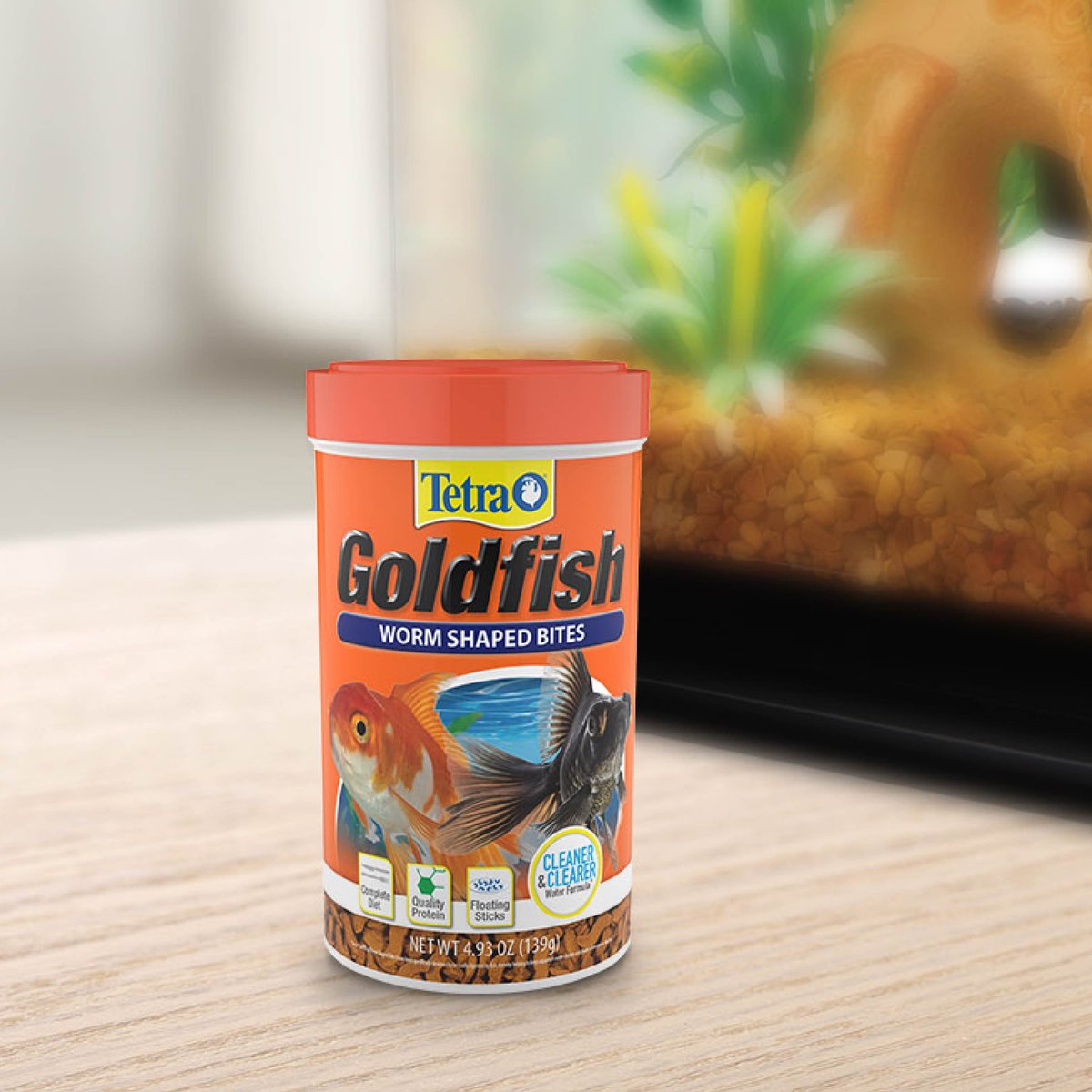 Tetra Goldfish Worm Shaped Bites Fish Food