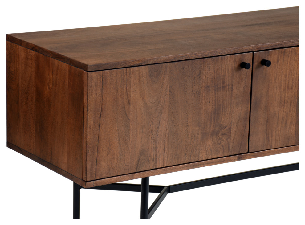 Beck Media Cabinet   Industrial   Entertainment Centers And Tv Stands   by HedgeApple  Houzz