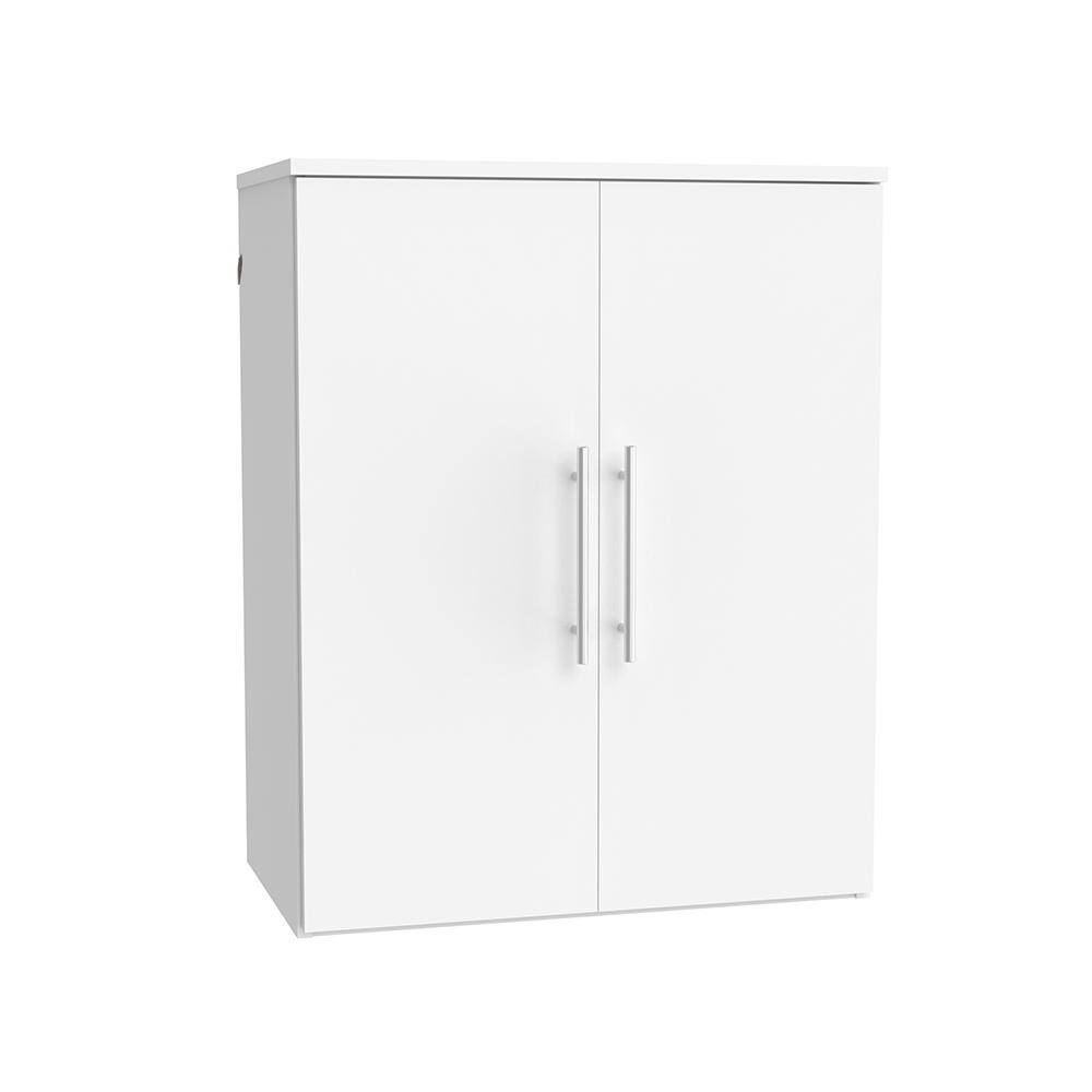 ClosetMaid Style+ 14.59 in. D x 25.12 in. W x 31.28 in. H White Laundry Room Floating Cabinet Kit with Modern Doors 10000-02193