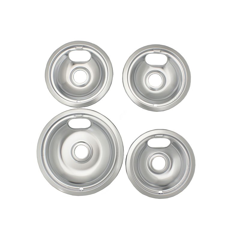 Range Kleen Style A Stovetop Drip Pan Set (1 Large / 3 Small)