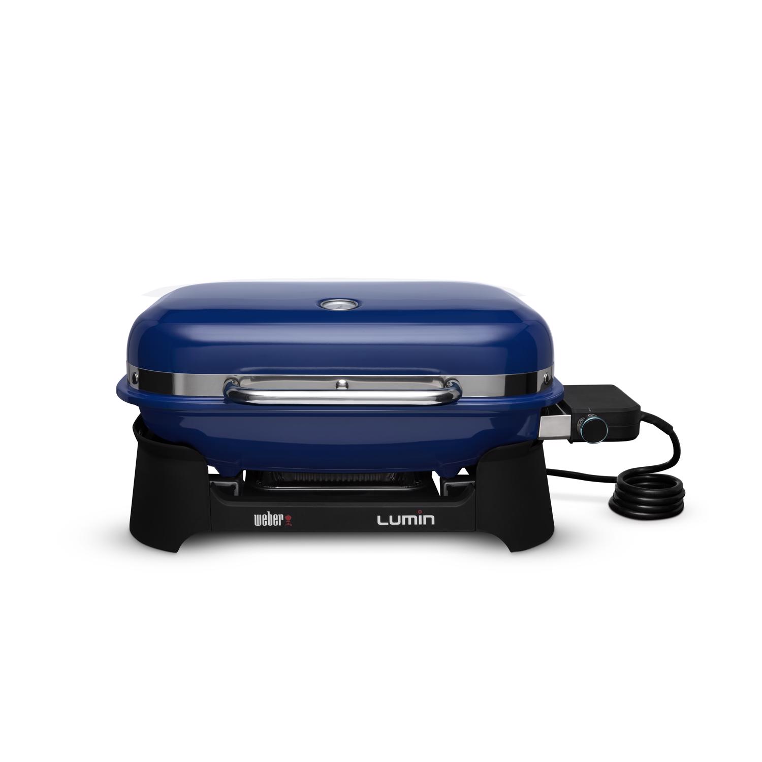 Weber Lumin Electric Grill Deep Ocean Blue