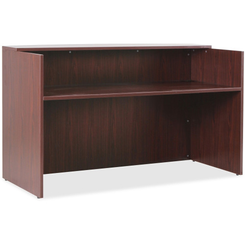 Lorell Essentials Series Mahogany Reception Desk (59582)