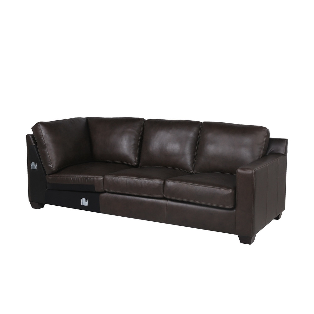 Strick   Bolton Hansen Chestnut Brown 2 piece Sectional   95\