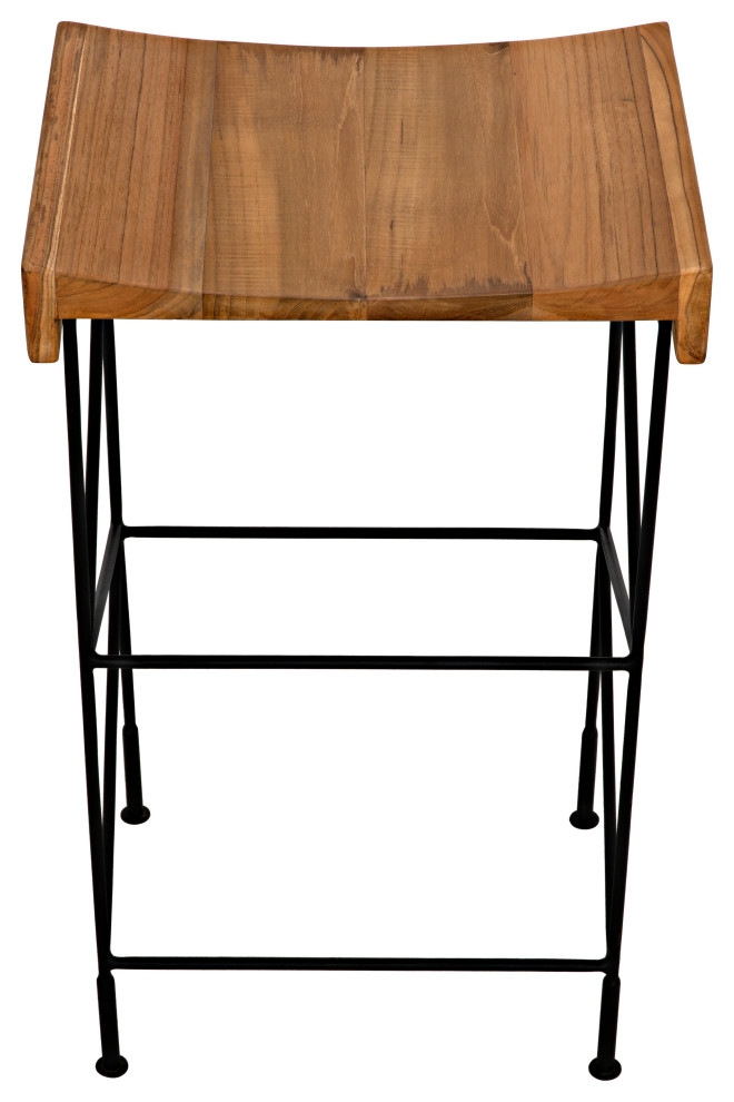 Belem Side Table  Black Steel   Industrial   Side Tables And End Tables   by Noir  Houzz