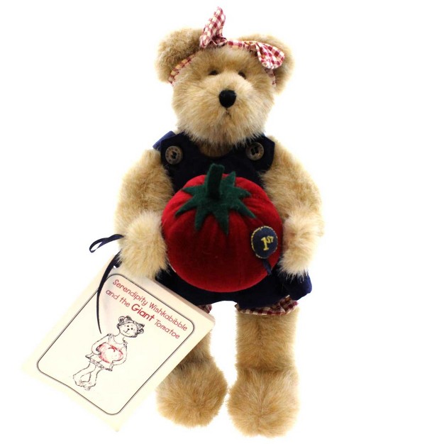 Boyds Bears Plush Serendipity Wishkabibble 10 0 Inches Armitured Bear Tomatoe 90501 Fabric