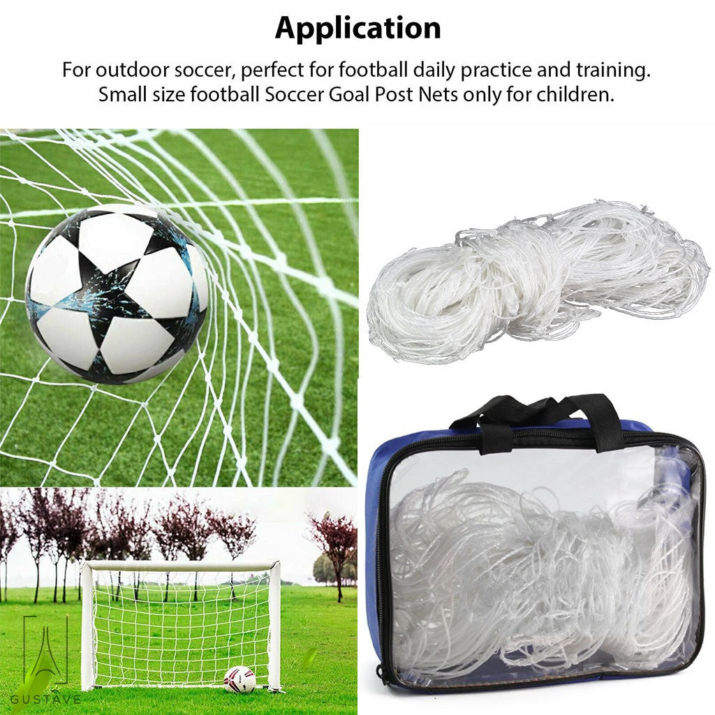 Gustave Design 7.8 X 5.9 Ft Portable Football Soccer Goal Net， Full Size Soccer Goal Nets Outdoor Backyard Sport Match Training