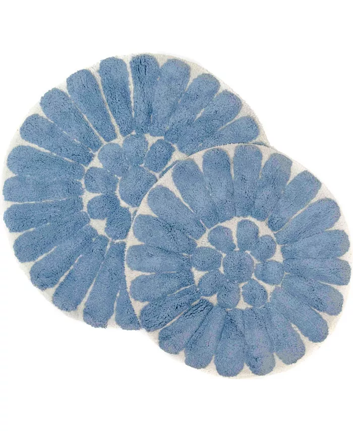 Chesapeake Bursting Flower 2 Piece Bath Rug Set