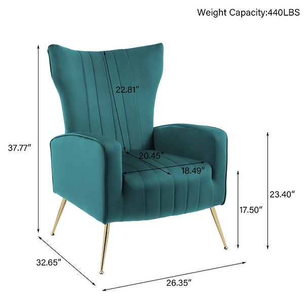 Upholstered Wingback Accent Chair