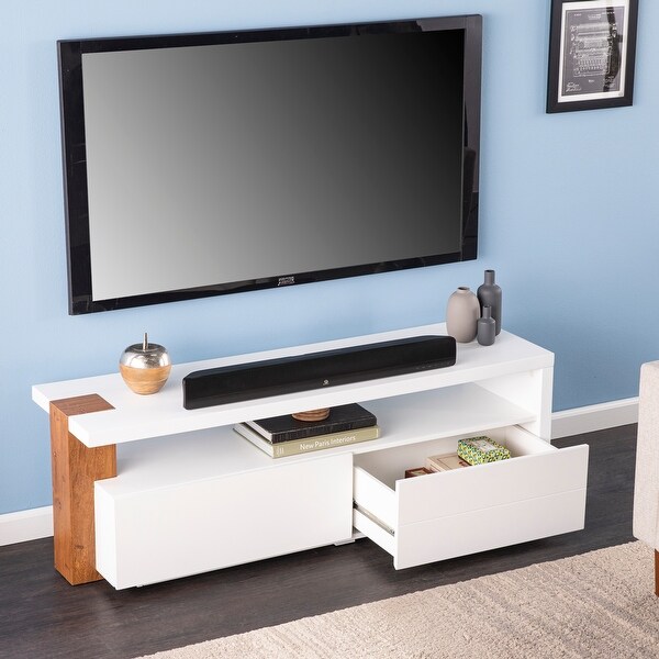 SEI Furniture Hartson Contemporary Media TV Stand w/ Storage