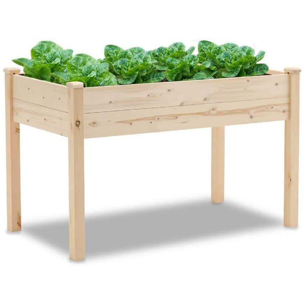 Suncrown 4 ft. Wood Raised Garden Bed HD-G05001BW