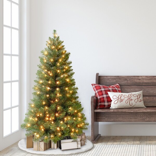 PreLit Medium Virginia Pine Artificial Christmas Tree