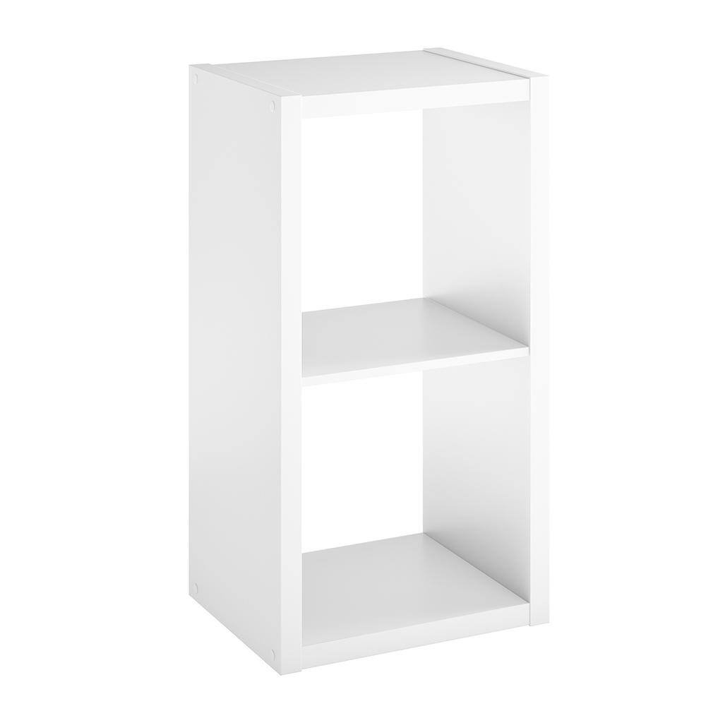 ClosetMaid 30 in. H x 15.87 in. W x 13.50 in. D White Wood Large 2- Cube Organizer 4533