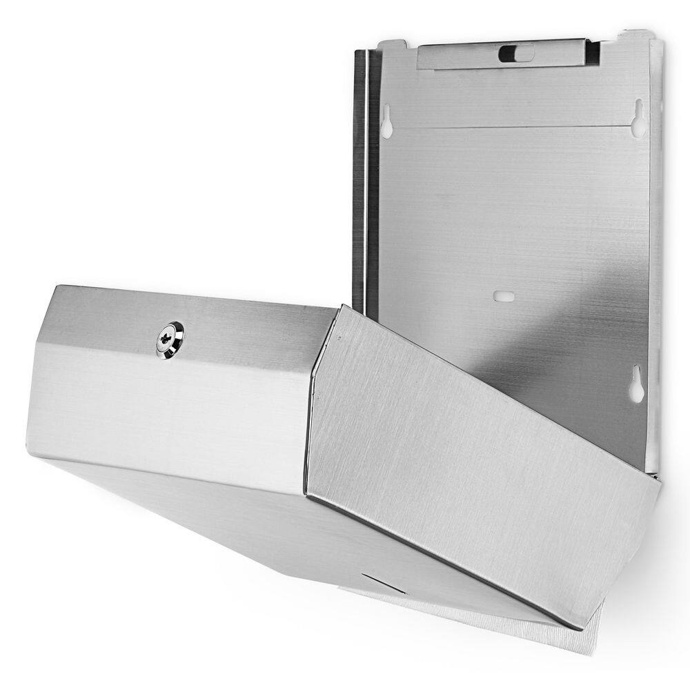 Alpine Industries Commercial Multi-FoldC-Fold Paper Towel Dispenser in. Stainless Steel (2-Pack ) 481-2PK