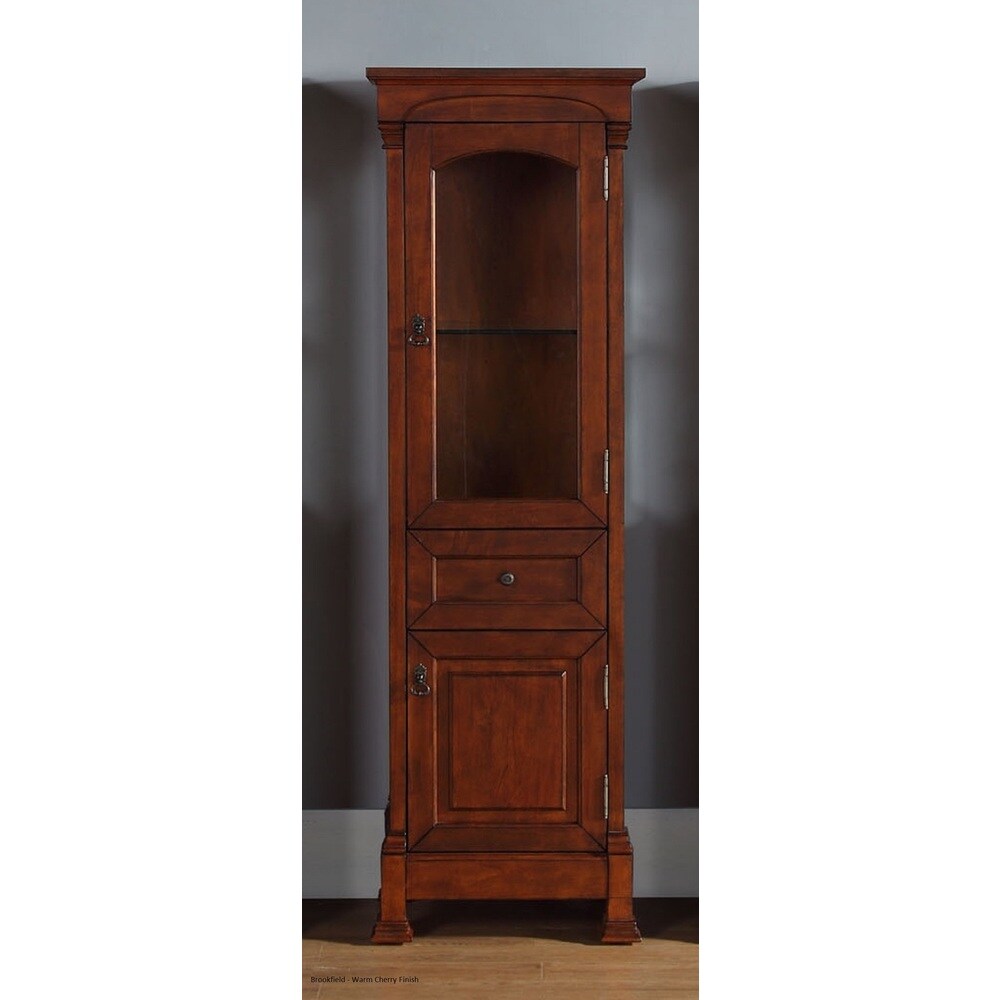 James Martin Vanities Brookfield Linen Cabinet  Warm Cherry   20.5\