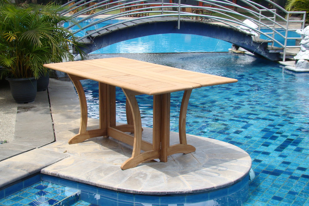 69 quotWarwick Dining Outdoor Teak Table   Contemporary   Outdoor Dining Tables   by Teak Deals  Houzz