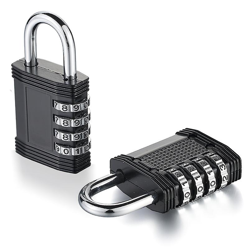 Combination Lock， 4 Digit Outdoor Waterproof Padlock For School Gym Locker， Fence， Gate， Toolbox 2pcs