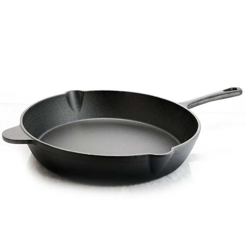 General Store Addlestone 12 in. Pre-Seasoned Round Cast Iron Frying Pan