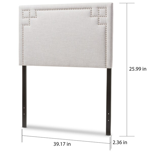 Taylor and Olive Dovetail Modern and Contemporary Twin-size Fabric Upholstered Headboard - - 20543679