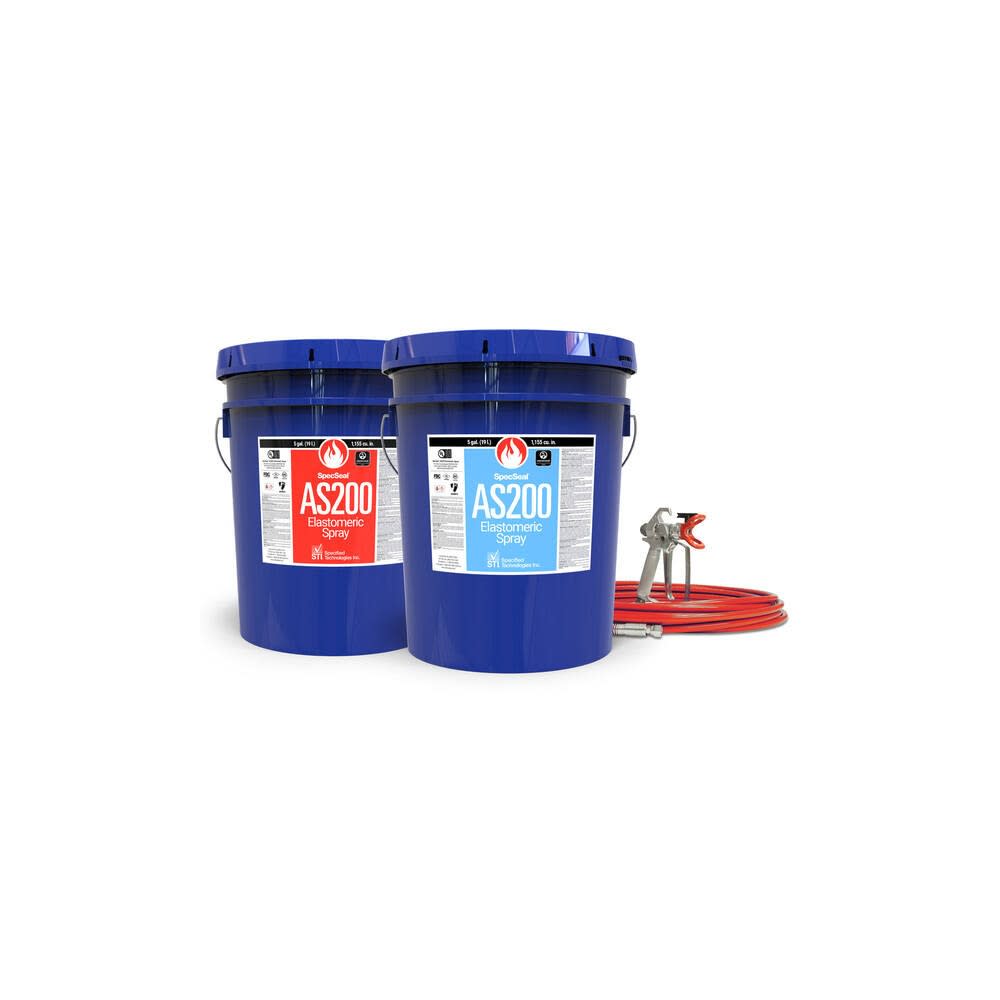 Specified Technologies SpecSeal 5 Gallon Red Elastomeric Spray ;