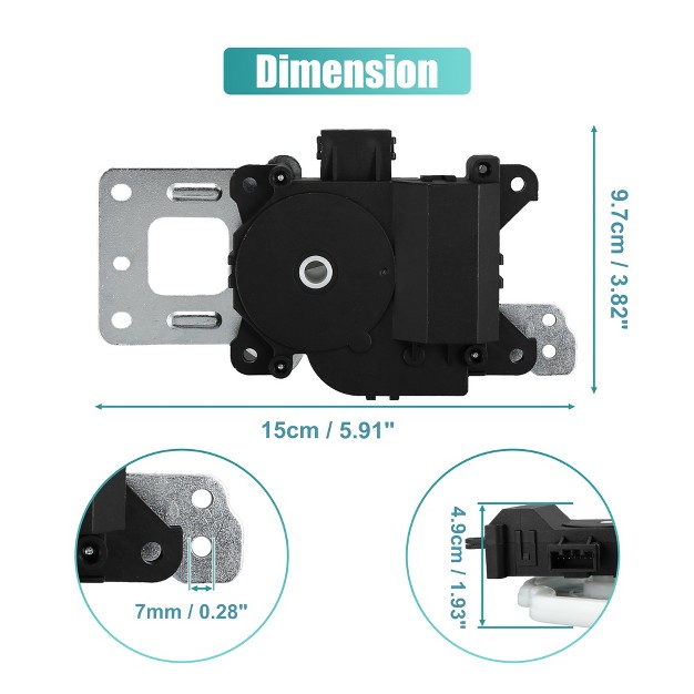 Unique Bargains A c Heater Air Blend Door Actuator 79140 sna a01 604 879 For Honda Civic 2006 2011 Mode Motor Assembly Black 1 Pcs