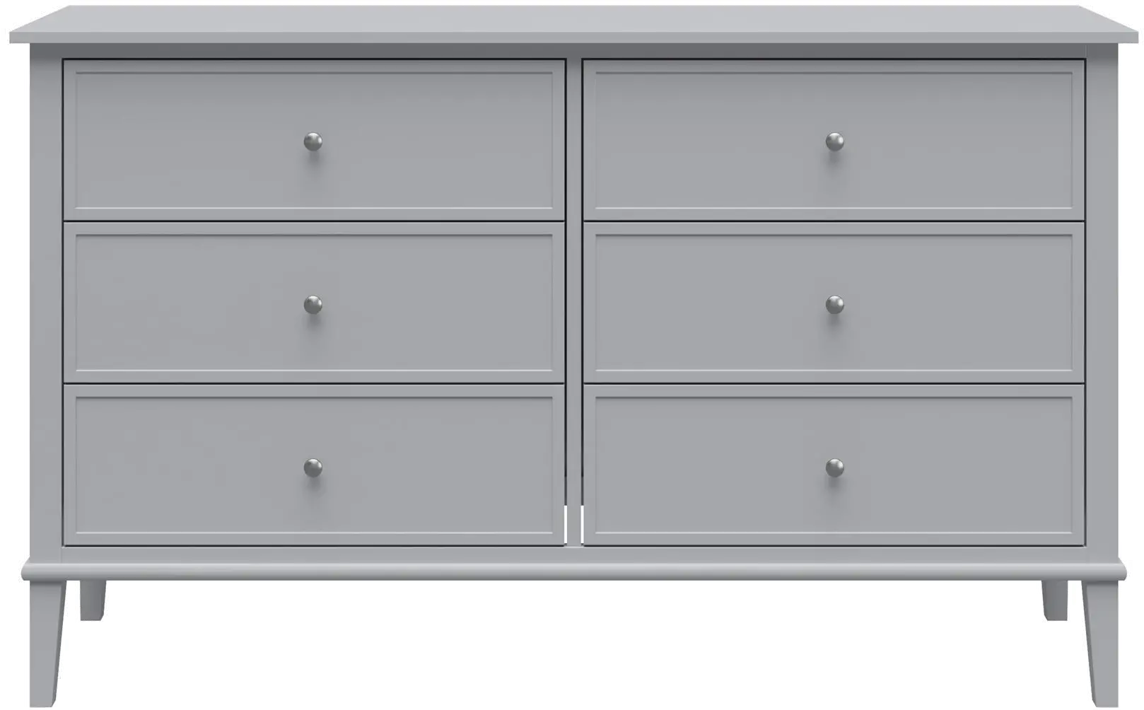 Franklin Transitional Gray 6-Drawer Dresser