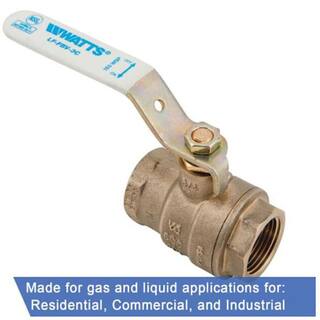 Watts 1 in. Brass FIP x FIP Full Port Threaded Ball Valve 1 LFFBV-3C