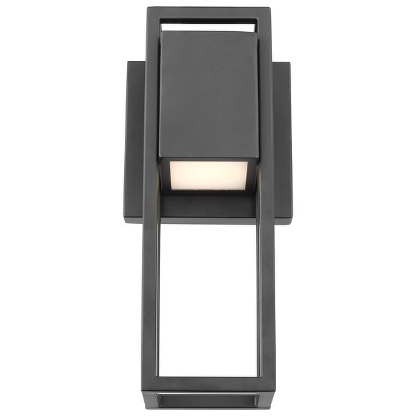  10W LED Small Wall Lantern Matte Black Finish Shopping - The Best Deals on Outdoor Wall Lanterns | 39388114