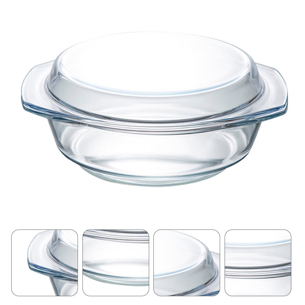 Glass Bowl Fruitpasta Casserole Dish Mixing Noodles Bakeware Covered Bowls Nut Serving Salad Dishes Microwave LidsBowl