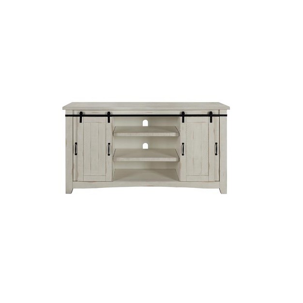 Solid Wood Tv Stand Antique White Finish Martin Svensson Home