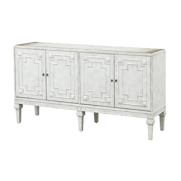 Somette Standford White Four Door Credenza