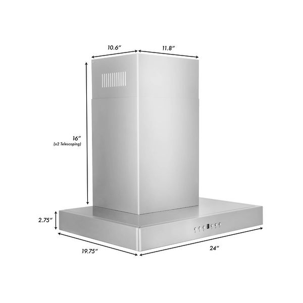 ZLINE KE Stainless Steel Convertible Vent Wall Mount Range Hood