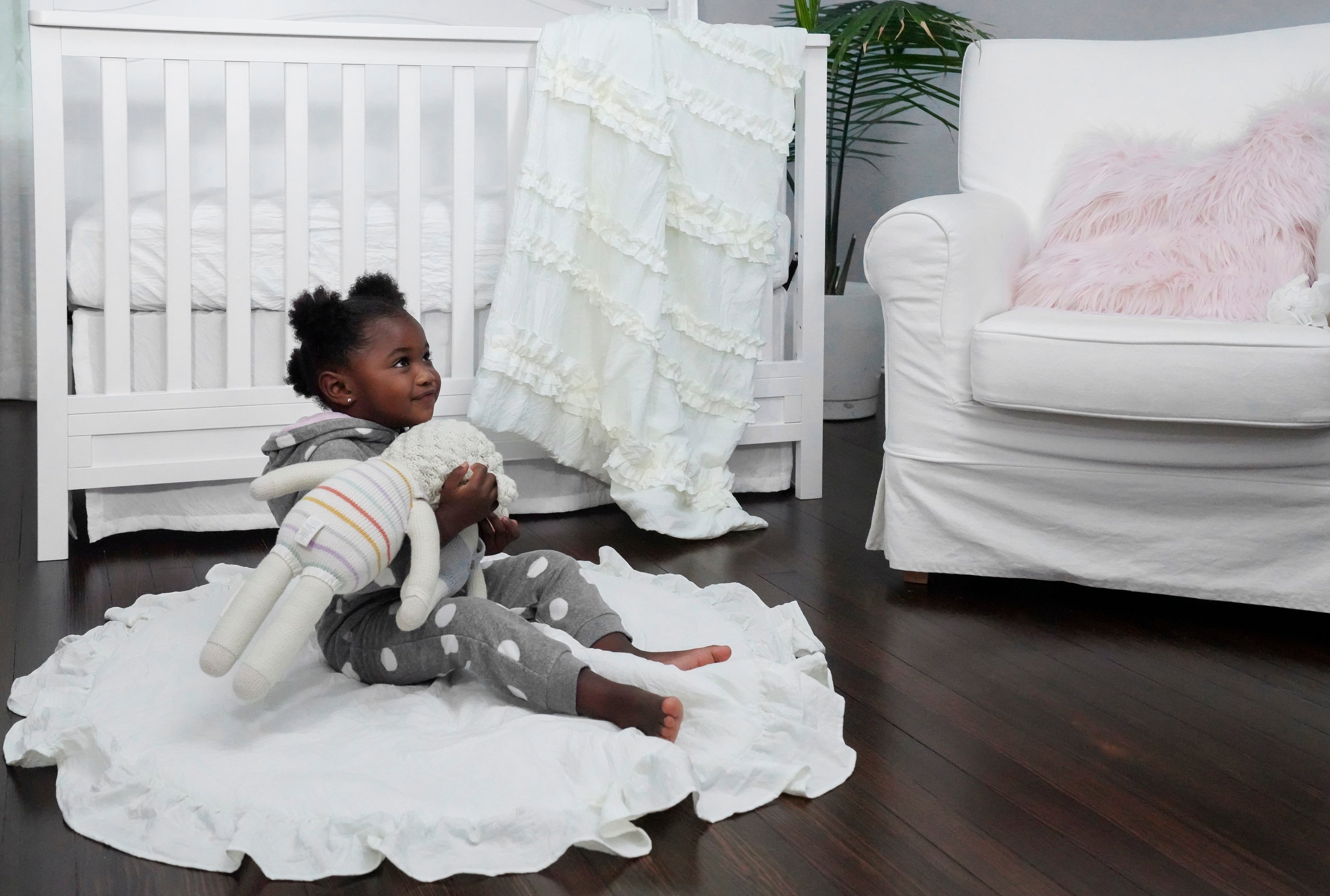 Belle Ruffled Baby/Toddler 3 Piece Bedding Set