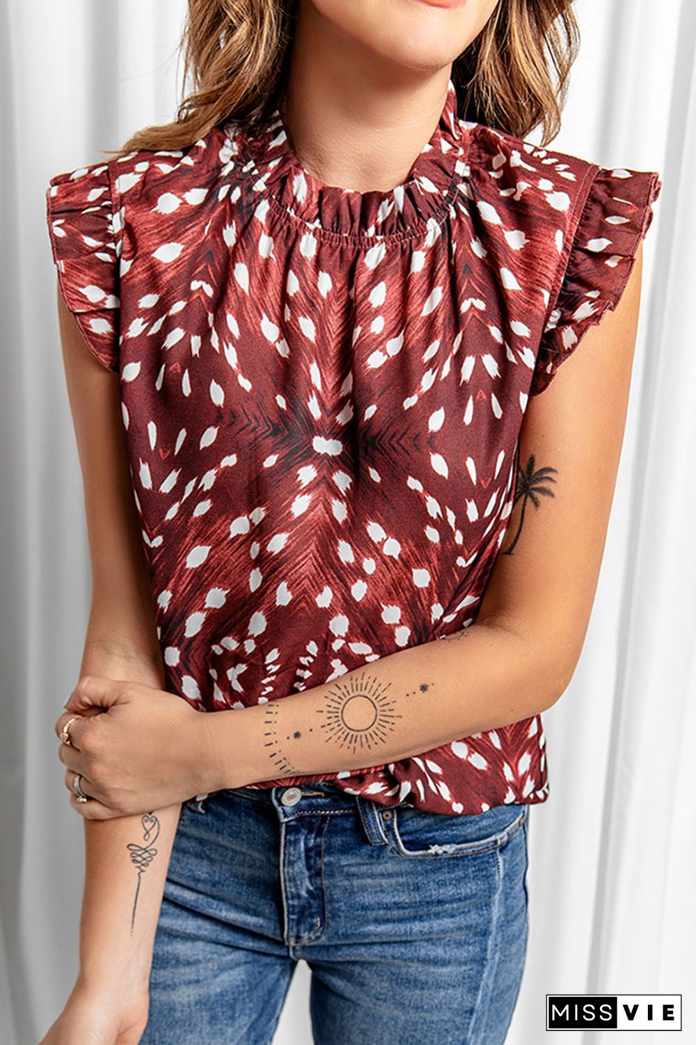 All Over Print Flutter Tank Top