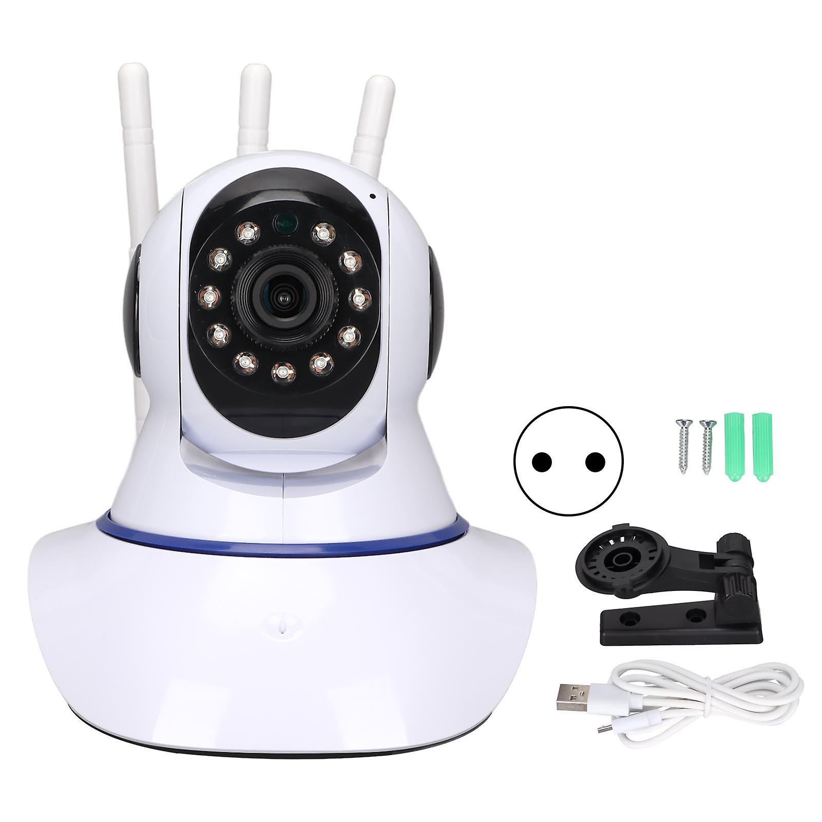 Home Security Camera Multifunction Hd Night Vision Wifi Smart Camera For Home Indoor 100240veu Plug