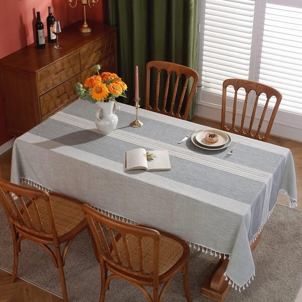 Rustic Tablecloth Cotton Linen Waterproof Tablecloths